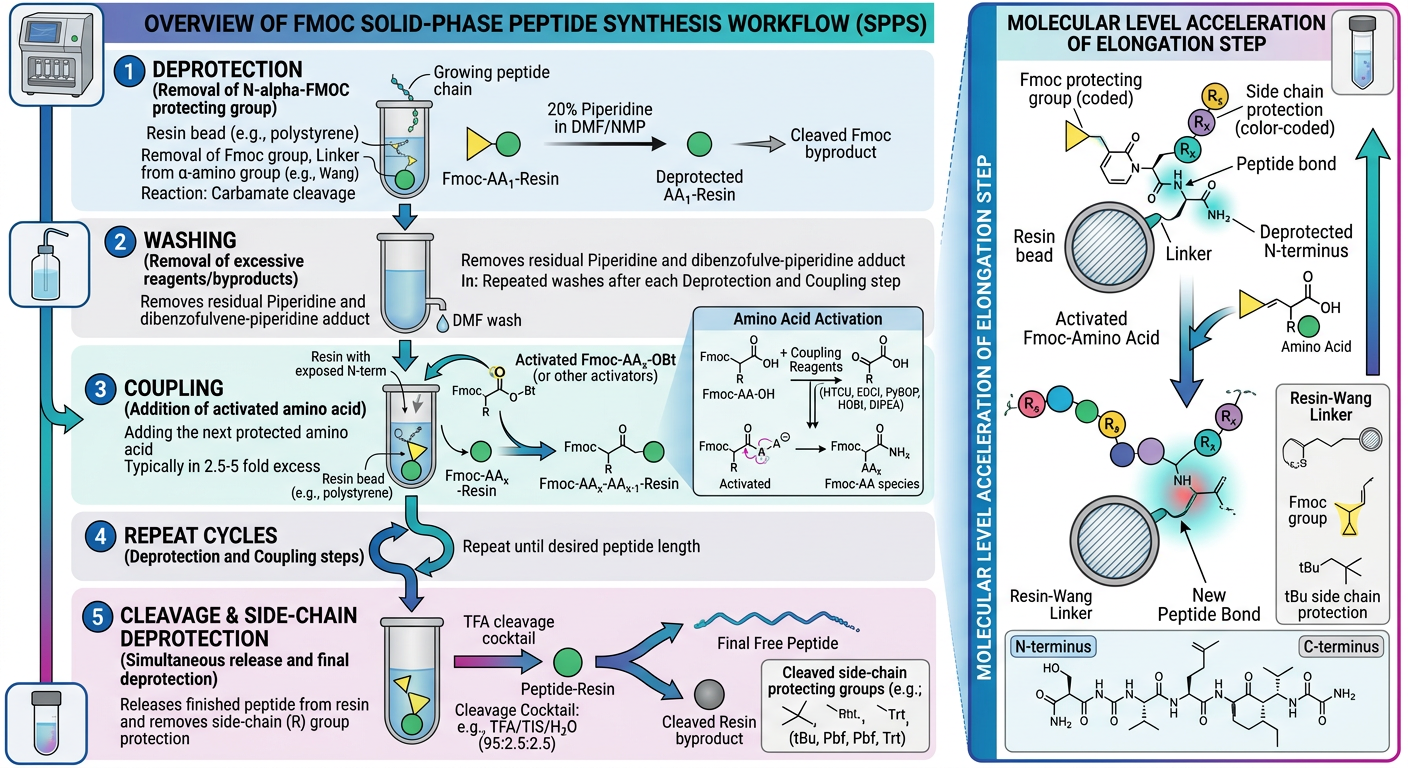 Peptide Synthesis Diagram